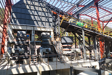 浙江時產450噸凝灰?guī)r破碎制砂生產線